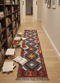 Kilim Couloir Afghan Dalan Fait Main 100% Laine