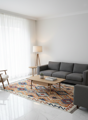 Kilim Afghan Qaissar Fait Main
