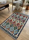 Kilim Afghan Hairatane Fait Main 100% Laine