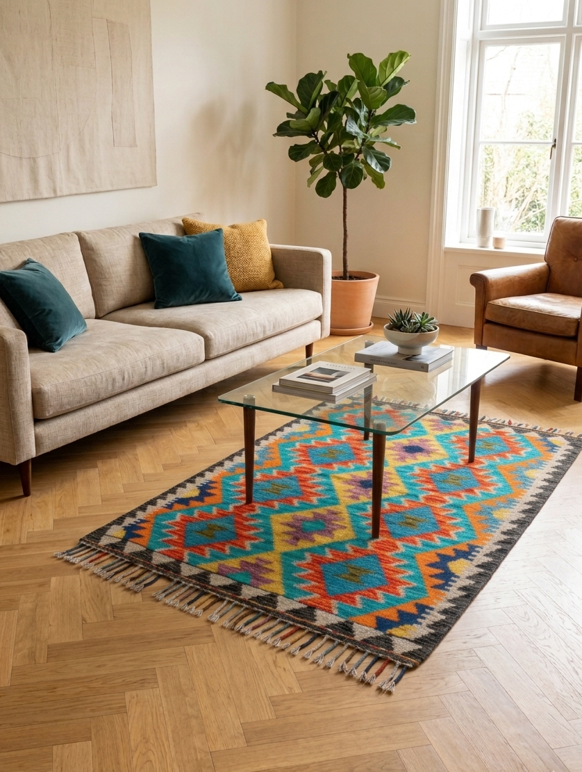 Kilim Afghan Andkhoi Fait Main