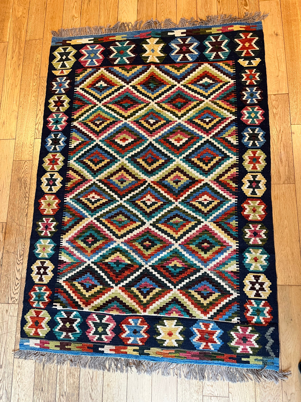 Kilim Afghan Faryab 184x130 cm fait main