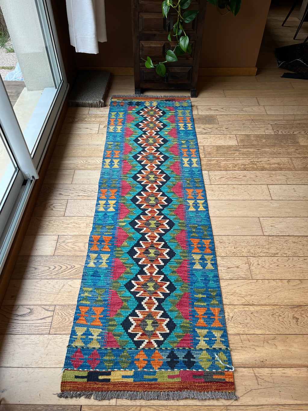 Dahlez Kilim Afghan Laine Fait Main