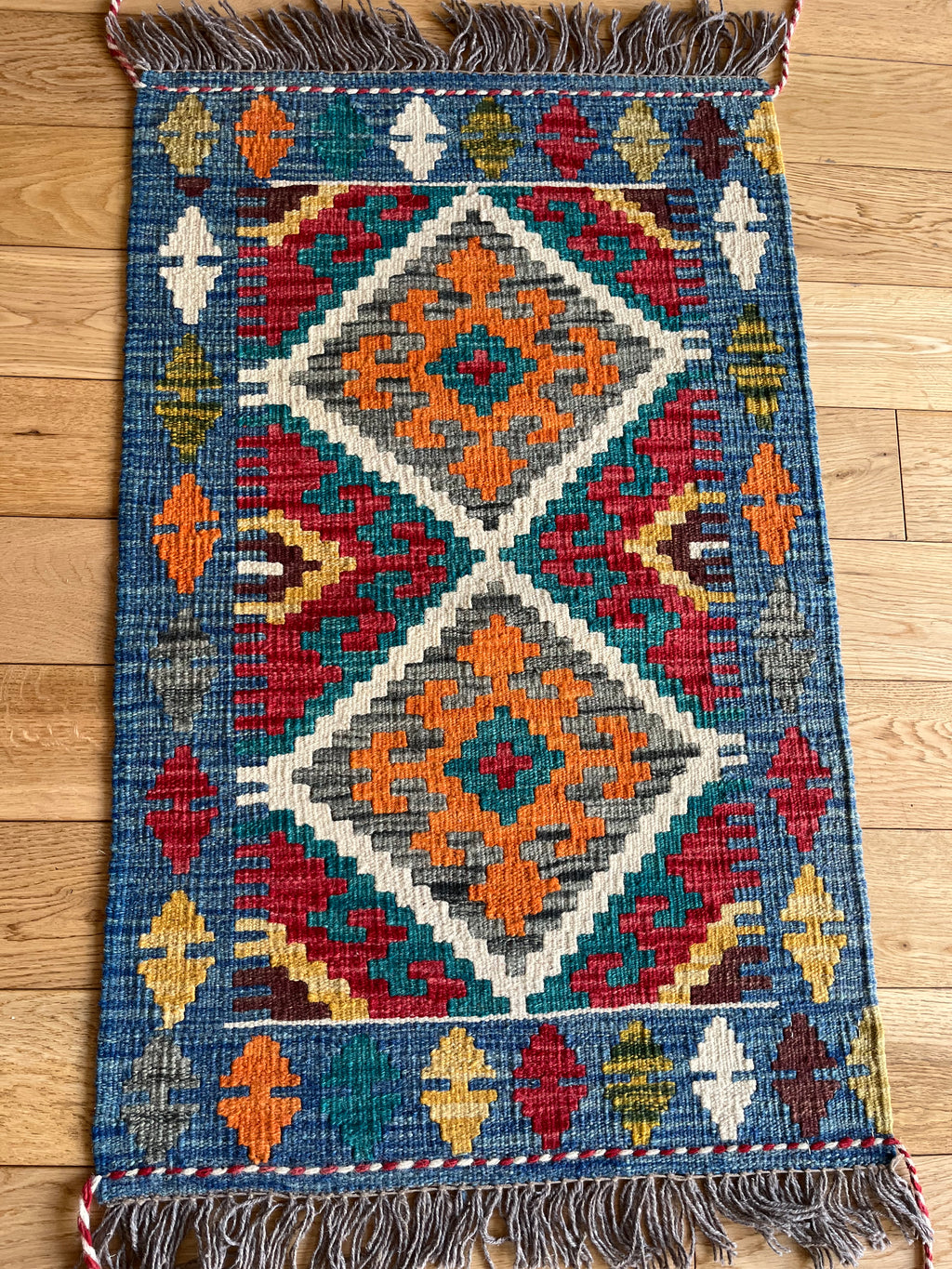 Kilim Afghan Chaharkent Fait Main 100% Laine