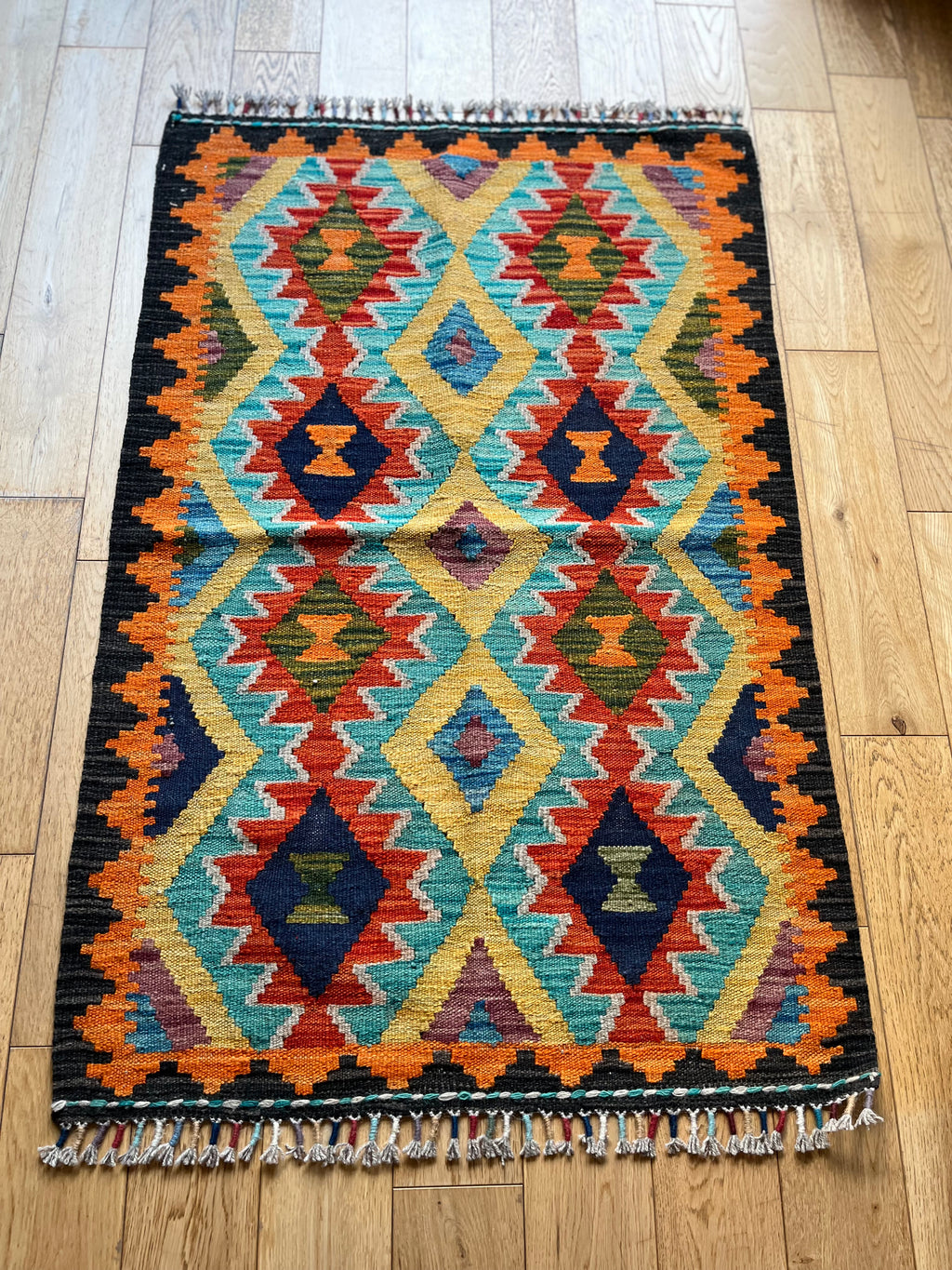 Kilim Afghan Dehdabi Fait Main 100% Laine