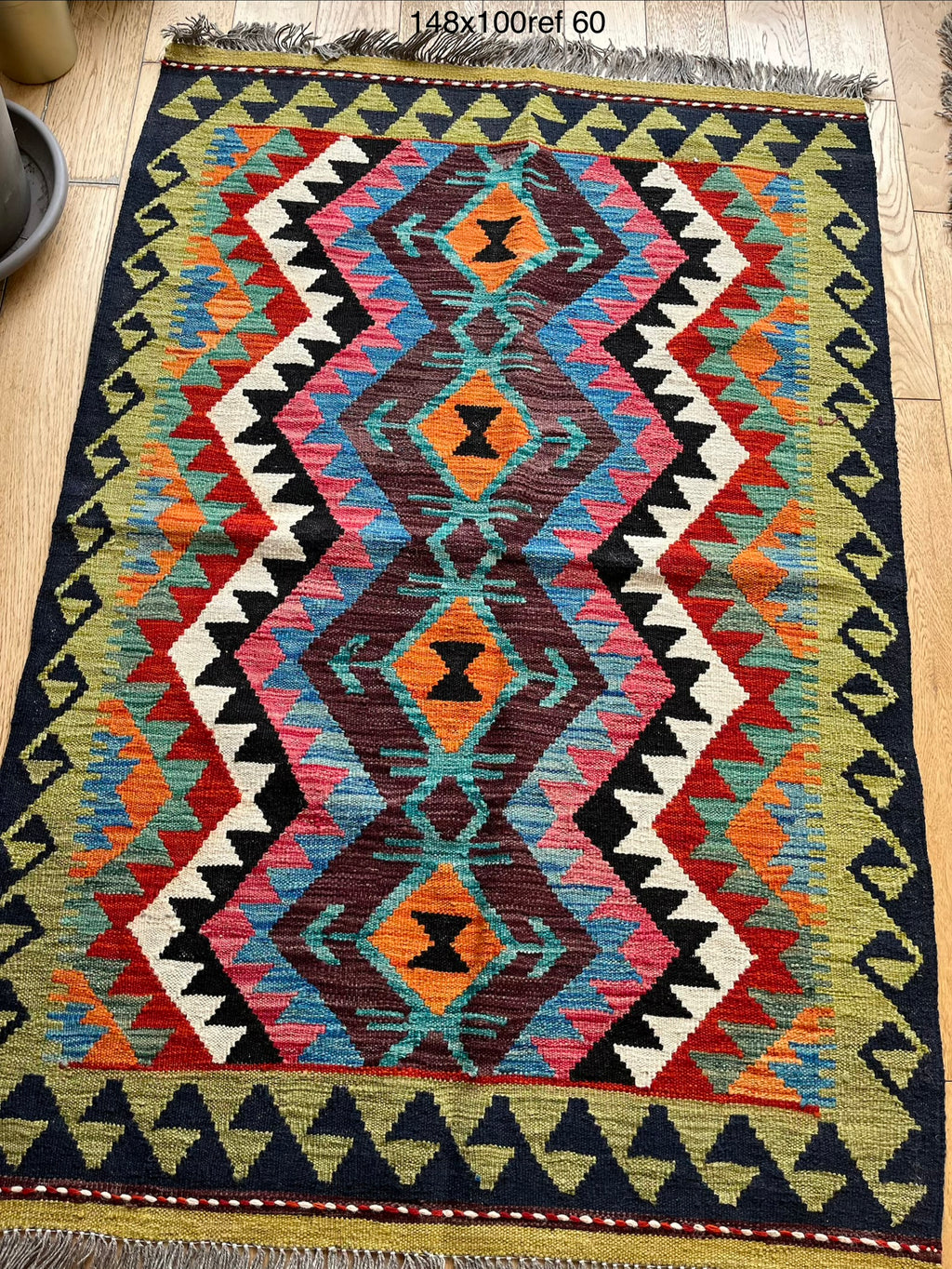 tapis afghan laine