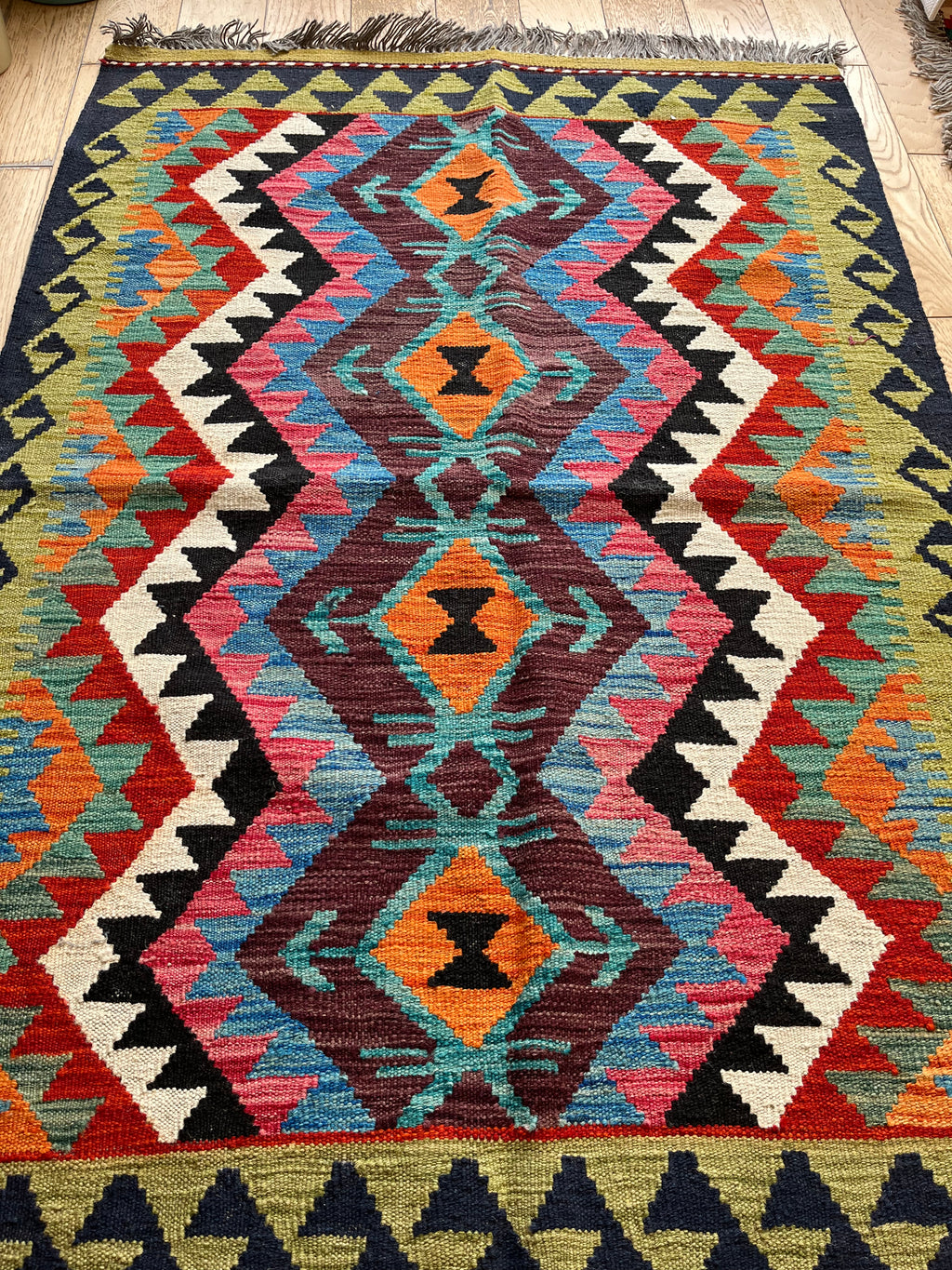 tapis kilim multicolore afghanistan