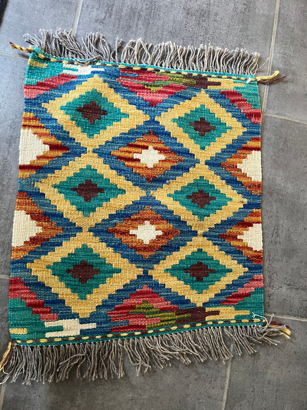 Kilim Afghan en Laine