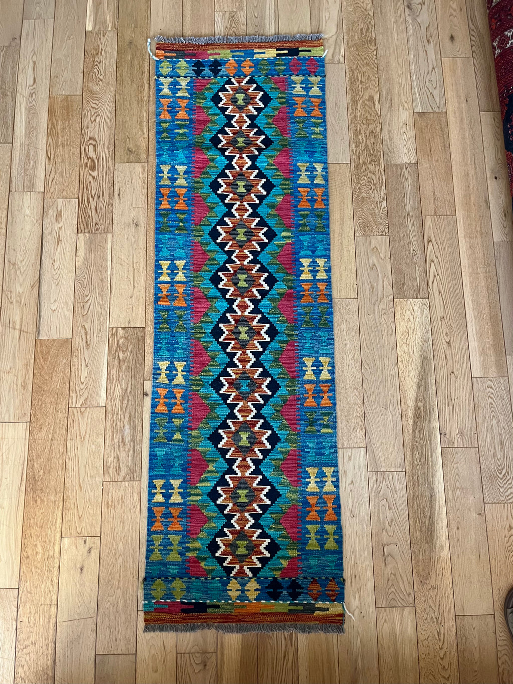 Tapis Couloir Dahlez Kilim Afghan 